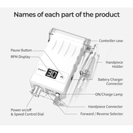 Portable FUE Hand Engine incl. straight hand piece